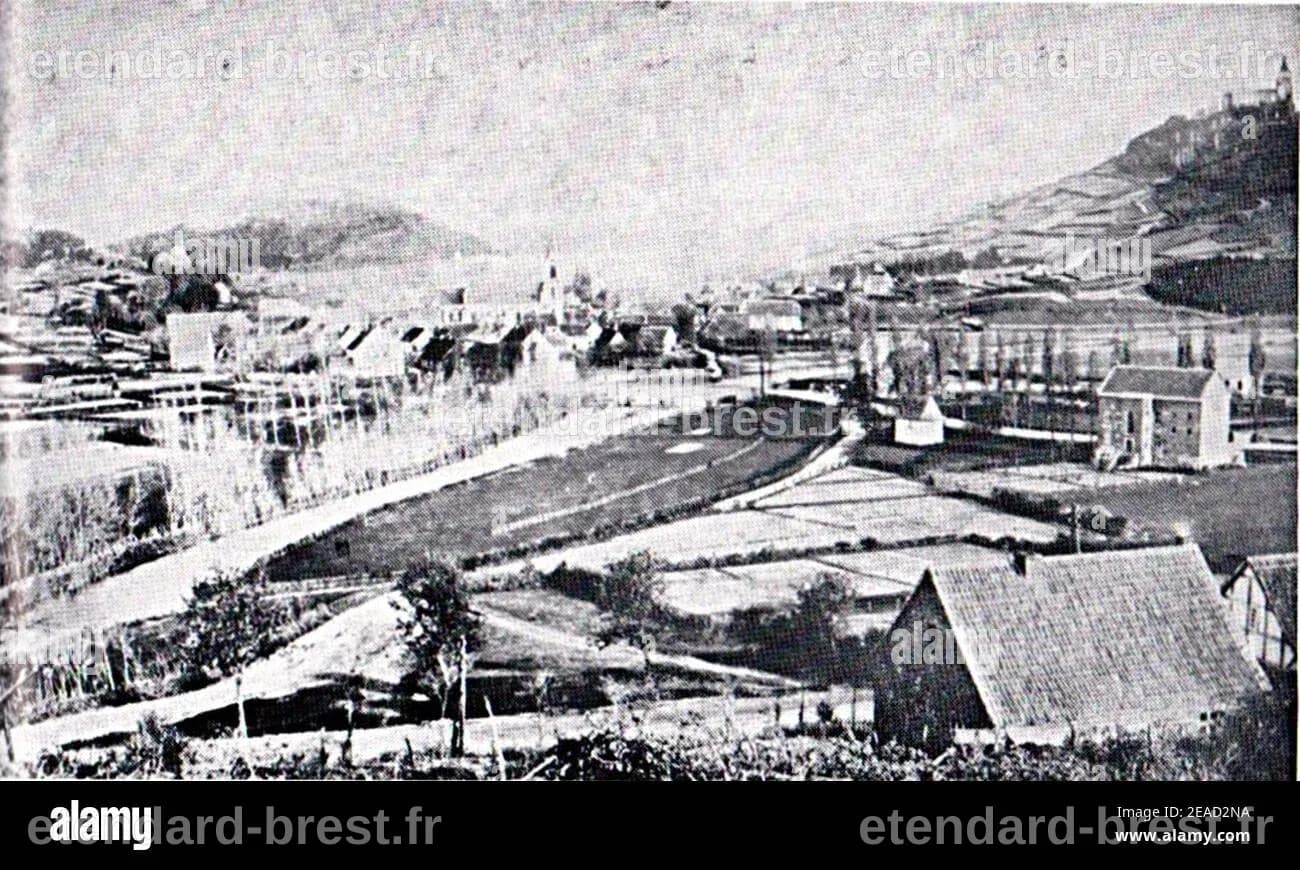Niedermarsberg, Foto von 1880 Version 2 Stock Photo - Alamy
