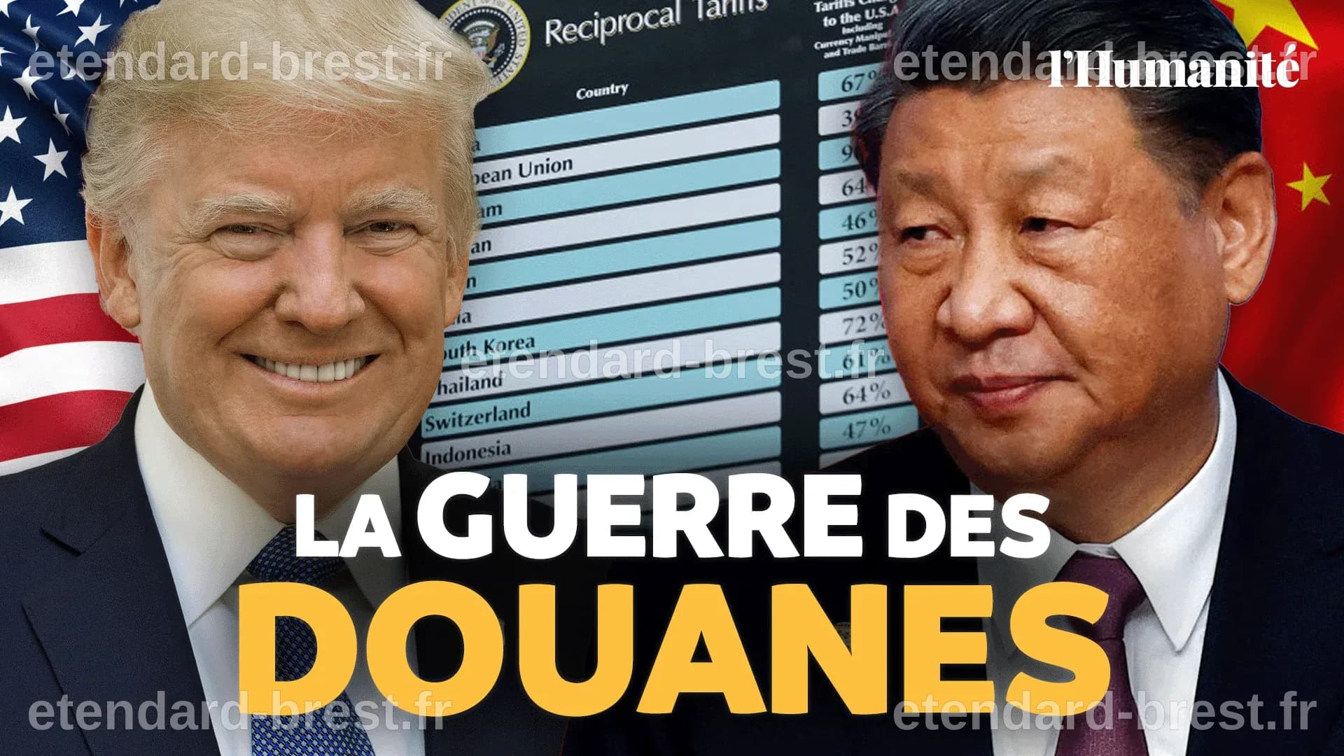 Droits de douane : après le choc des annonces de Trump, le monde entier ...